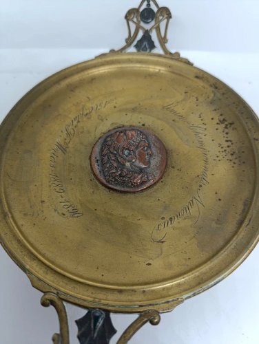 ancienne coupe en bronze 1500m plat Fc Meiers 1889-1990 union championnat nationnaux