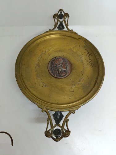 ancienne coupe en bronze 1500m plat Fc Meiers 1889-1990 union championnat nationnaux