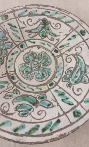 Ancienne coupe, Jean Clergue, en céramique, Massier Vallauris