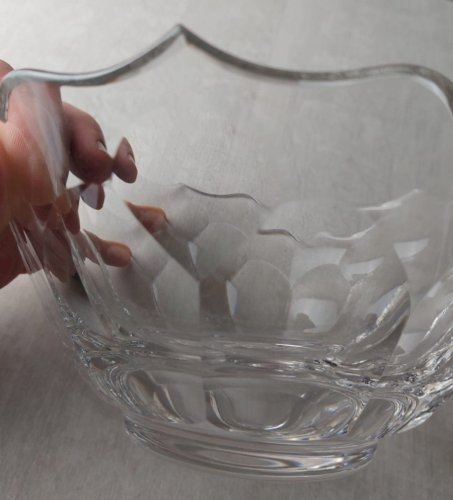 Ancienne coupe / saladier en cristal, Saint Louis / Baccarat ^