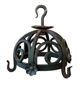 Ancienne Couronne D office Présentoir Porte Charcuterie Saucisson Ustensile Fer