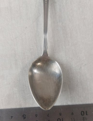 Ancienne cuillère à dessert, en argent, XXème