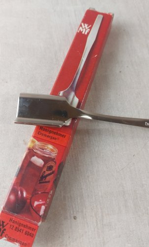 Ancienne cuillère à miel, en métal argenté, WMF, vintage