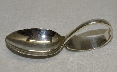 - ANCIENT SICK SPOON SILVER 925 with ENGLISH hallmarks including Lion COLLECTION