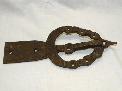- ANCIENT FORGED IRON DOOR DECORATION NORTH AFRICA decor D