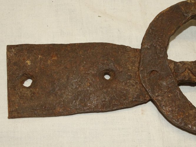 -ANCIENNE DECORATION DE PORTE D'ENTREE FER FORGE AFRIQUE DU NORD déco     D