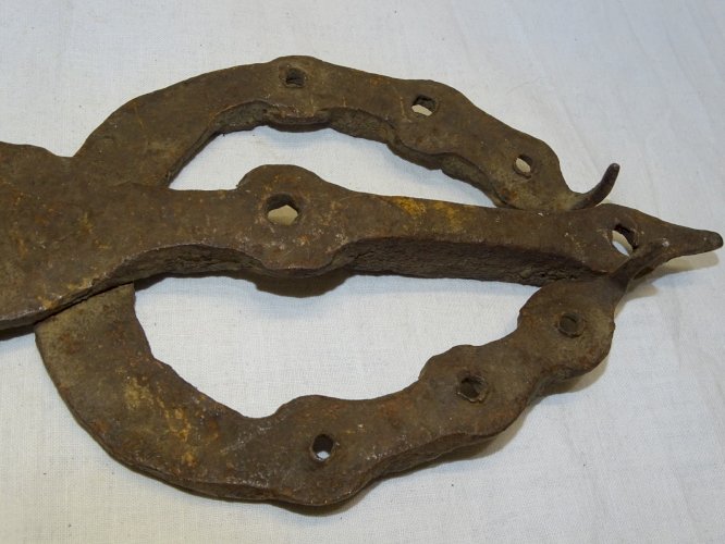 -ANCIENNE DECORATION DE PORTE D'ENTREE FER FORGE AFRIQUE DU NORD déco     D