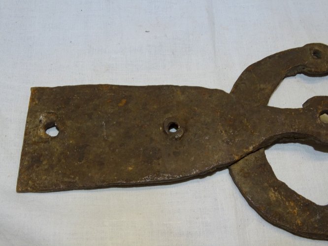 -ANCIENNE DECORATION DE PORTE D'ENTREE FER FORGE AFRIQUE DU NORD déco     D