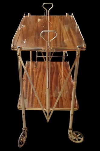 Ancienne Desserte Roulante Vintage Pliante chariot de service Années 1950