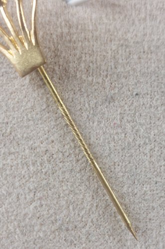 Ancienne épingle à cravate, en métal doré, Rolex ^