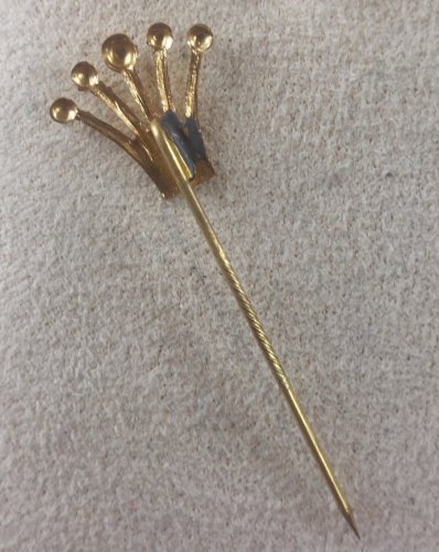 Ancienne épingle à cravate, en métal doré, Rolex ^