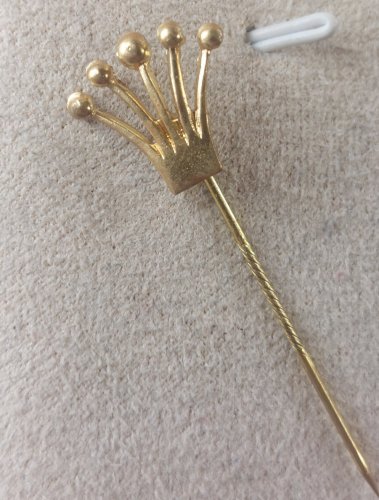 Ancienne épingle à cravate, en métal doré, Rolex ^