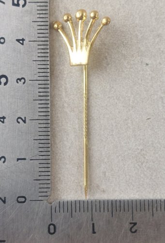 Ancienne épingle à cravate, en métal doré, Rolex ^