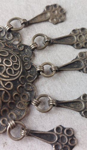 Ancienne épingle / broche Bermil / ethnique, en argent