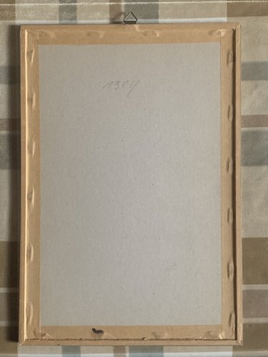 ancienne estampe une page de la Jie Zi Yuan Chine Yang Wencong