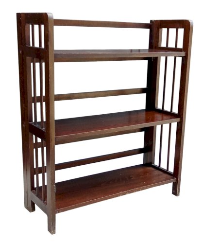 Ancienne étagère Bois  bibliothèque bouquiniste pliante Années 1940/1950