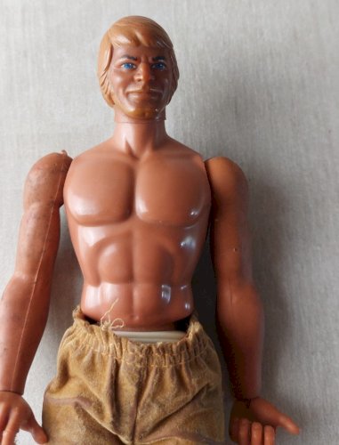 Ancienne figurine, Big Jim articulé, Mattel 1971 ^