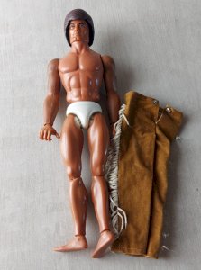 Vintage figurine, Big Jim with 2 faces, Mattel 1971