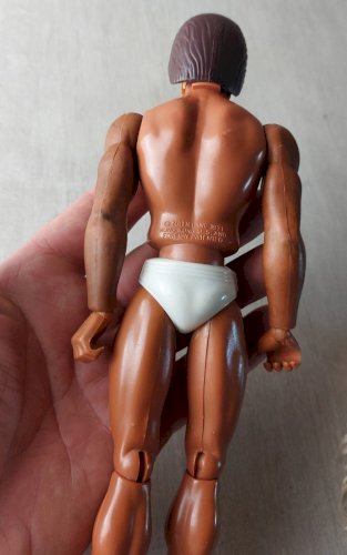 Ancienne figurine, Big Jim avec 2 visages, Mattel 1971 ^