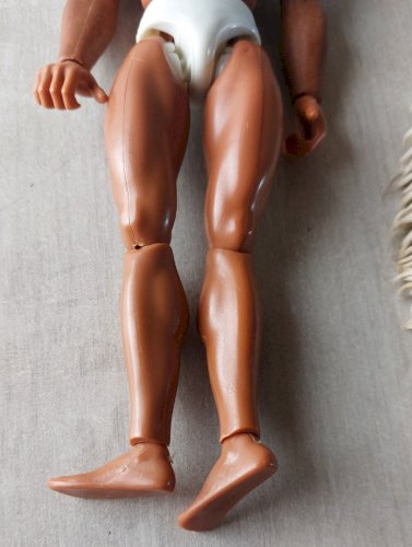 Ancienne figurine, Big Jim avec 2 visages, Mattel 1971 ^
