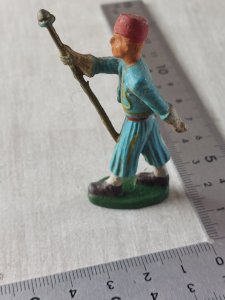 Old figurine, painted plastic, Algerian Nouba parade, Starlux, 1st.
