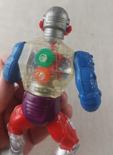 Ancienne figurine, Les Maîtres de lUnivers, Roboto Motu, Mattel 1984