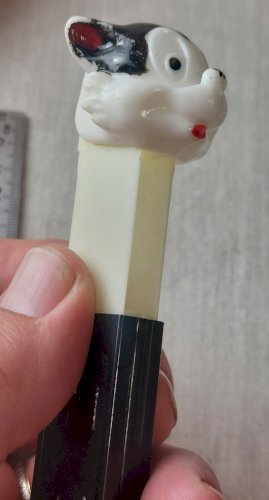 Ancienne figurine petit loup / Little Bad Wolf, sans pieds, PEZ ^