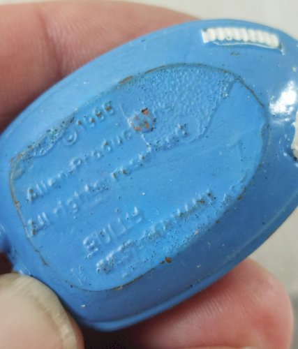 Ancienne figurine PVC Alf dans bateau, Bully ^