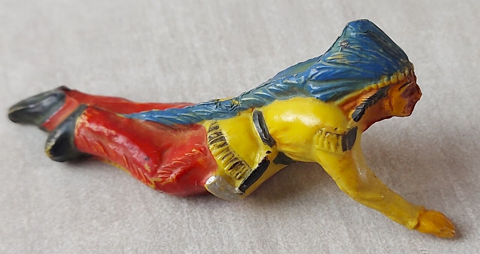 Lot De Figurines Anciennes Starlux Indiennes - Jouet Vintage De Collection - Fabrication Française