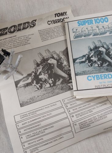 Ancienne figurine, Super 1000 Zoids, Cyberdon, Tomy 2589 ^