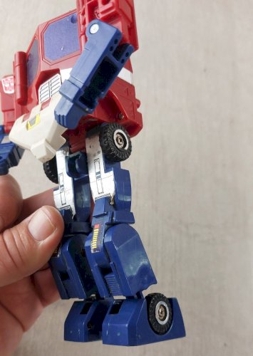 Ancienne figurine, Transformers G1, Hasbro Power master, Optimus Prime