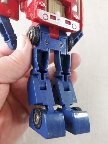 Ancienne figurine, Transformers G1, Hasbro Power master, Optimus Prime