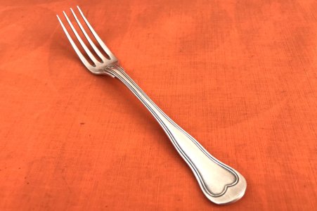 Old dessert fork silversmith Christofle Chinon model collection