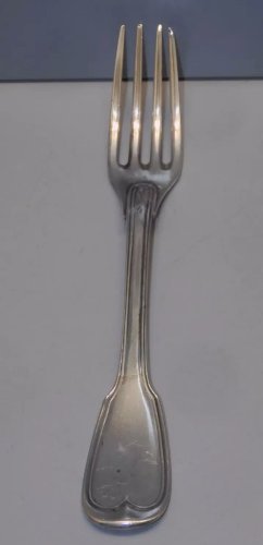 -ANCIENNE FOURCHETTE ARGENT MODELE FILET Poinçon MINERVE 1er Titre COLLECTION  D