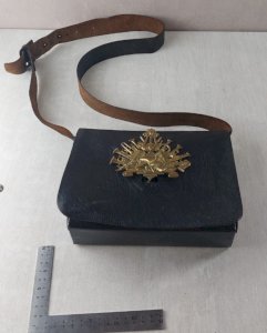 Ancienne giberne de musicien de 3ème république