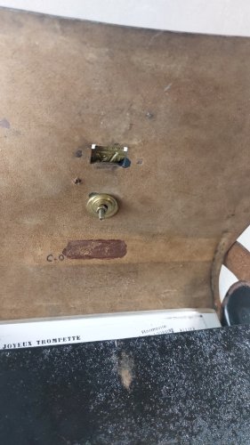 Ancienne giberne de musicien de 3ème république