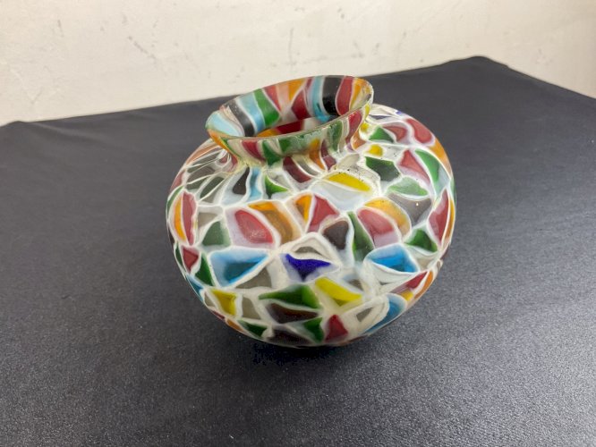 ancienne globes de lampe verre Murano murrina MILLEFIORI