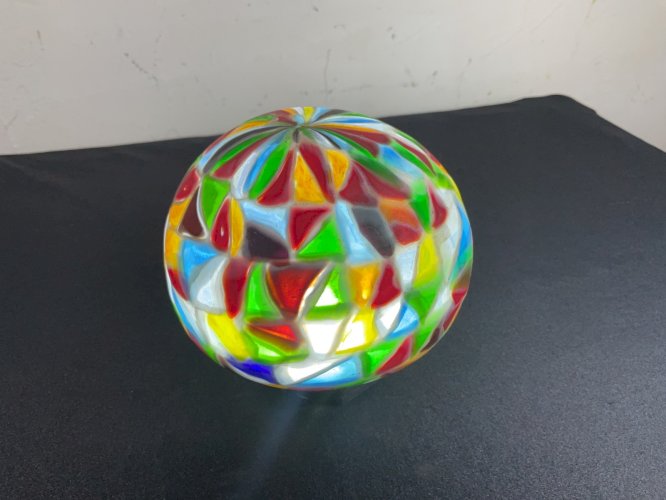 ancienne globes de lampe verre Murano murrina MILLEFIORI