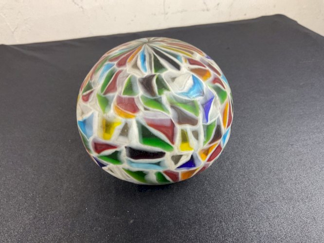 ancienne globes de lampe verre Murano murrina MILLEFIORI