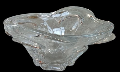 Ancienne Grande Coupe Ancien Centre De Table Cristal Cristallerie Lorraine