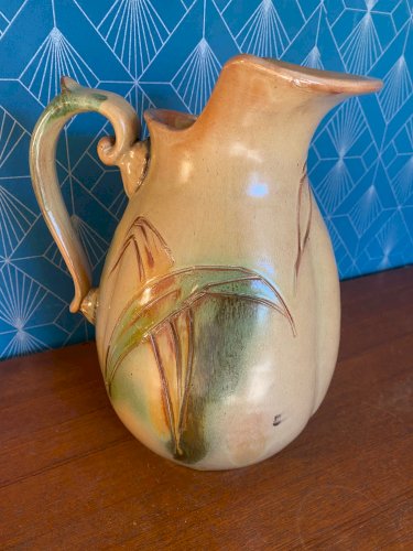 Ancienne grande cruche, terre cuite, école Italienne Romacréa, des années 60.