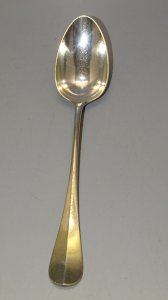 -ANCIENNE GRANDE CUILLERE A SAUCE A RAGOUT CHRISTOFLE MODELE UNIPLAT   D