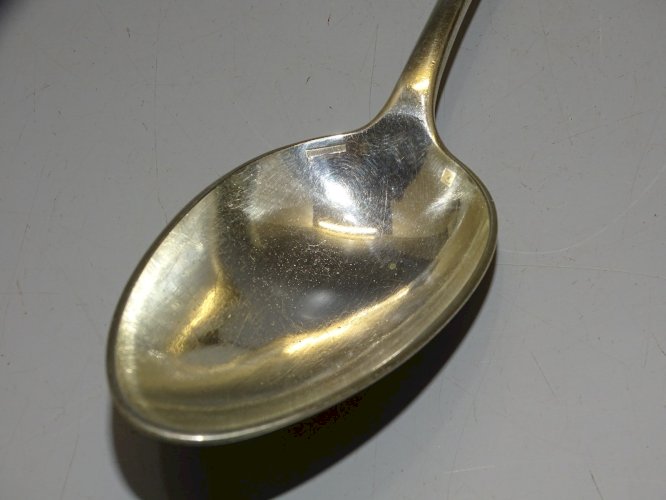 -ANCIENNE GRANDE CUILLERE A SAUCE A RAGOUT CHRISTOFLE MODELE UNIPLAT   D