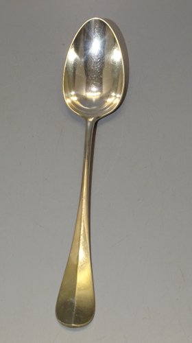 -ANCIENNE GRANDE CUILLERE A SAUCE A RAGOUT CHRISTOFLE MODELE UNIPLAT   D