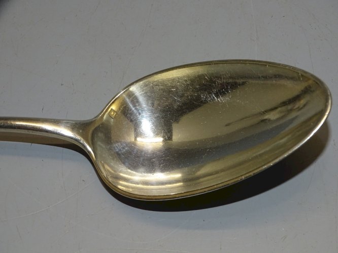 -ANCIENNE GRANDE CUILLERE A SAUCE A RAGOUT CHRISTOFLE MODELE UNIPLAT   D