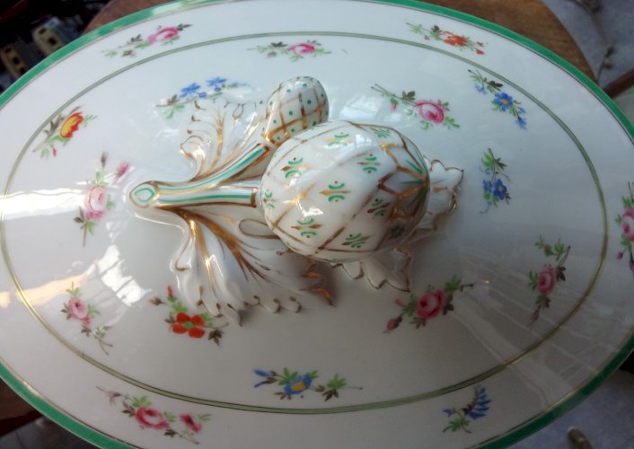 Ancienne grande soupière légumier  Porcelaine Ch Pillivuyt & CieParis