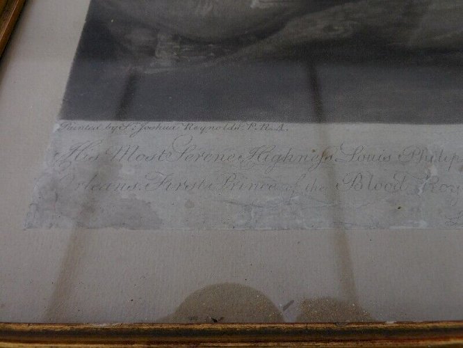 ANCIENNE GRAVURE DU PERE A LOUIS PHILIPPE DU XVIII ème SIECLE