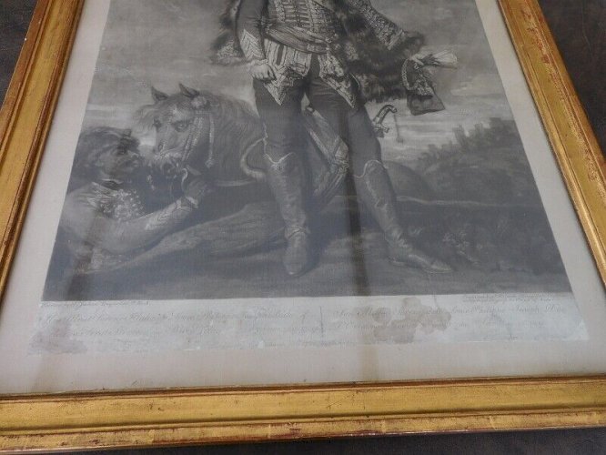 ANCIENNE GRAVURE DU PERE A LOUIS PHILIPPE DU XVIII ème SIECLE