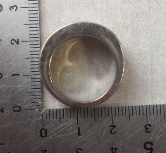 Ancienne grosse bague, en argent plein, vintage ^