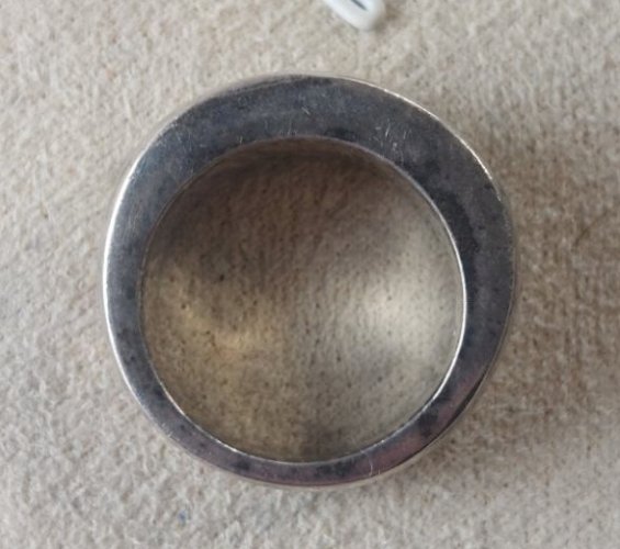 Ancienne grosse bague, en argent plein, vintage ^